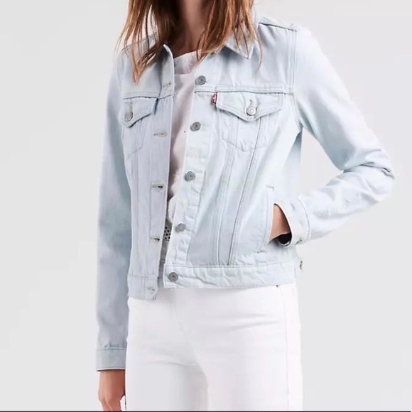 Levi’s Denim Jean Jacket Trucker Embroidery L